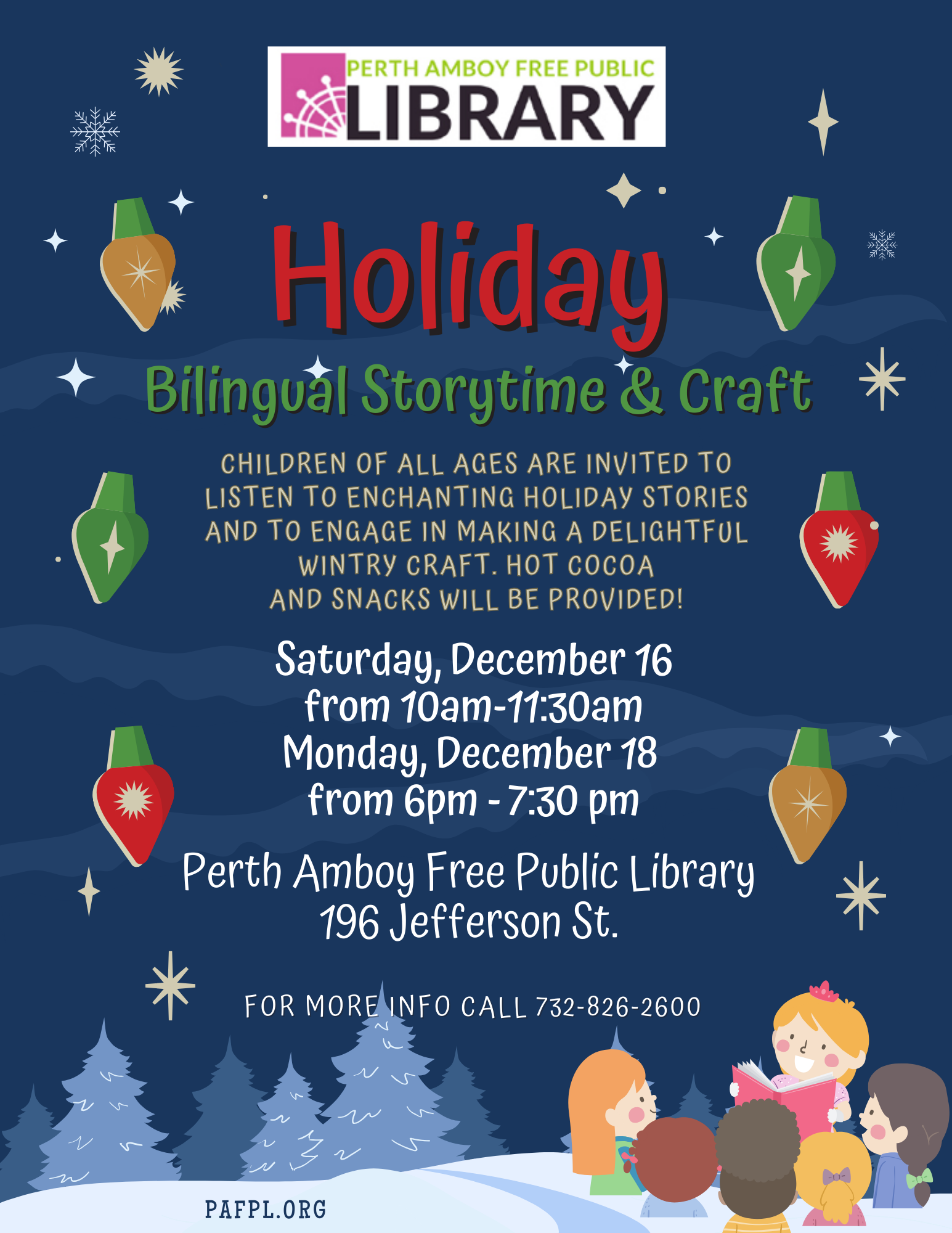Holiday Bilingual Storytime and Craft